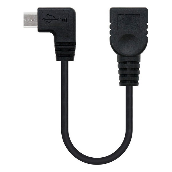 USB 2.0 A zu USB-B-Kabel NANOCABLE 10.01.3600 15 cm Stecker/steckdose Schwarz
