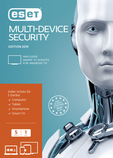 ESET Multi-Device Security 2019 (5U-1Y) DE