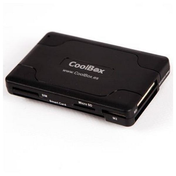 Smart Kartenlesegerät CoolBox CRE-065 USB 2.0 Schwarz