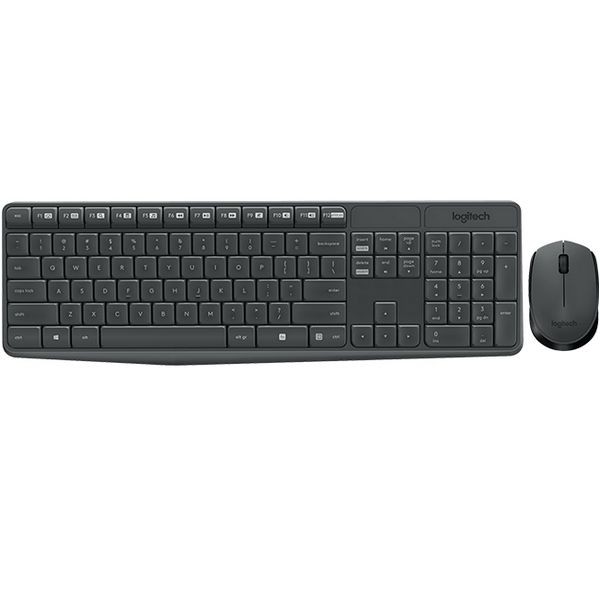 Tastatur mit Drahtloser Maus Logitech 920-007919 Grau