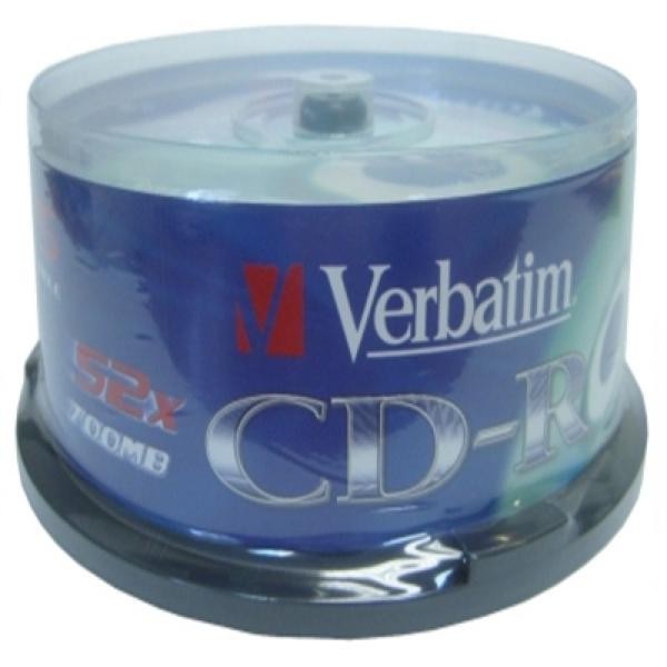 CD-R Verbatim 43432 700 MB 52x (25 uds)