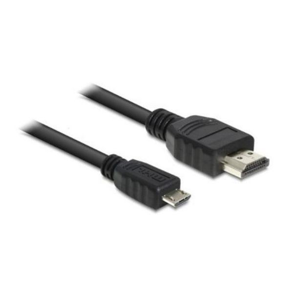 MHL Micro USB B zu HDMI-Kabel DELOCK 83244 2 m Schwarz