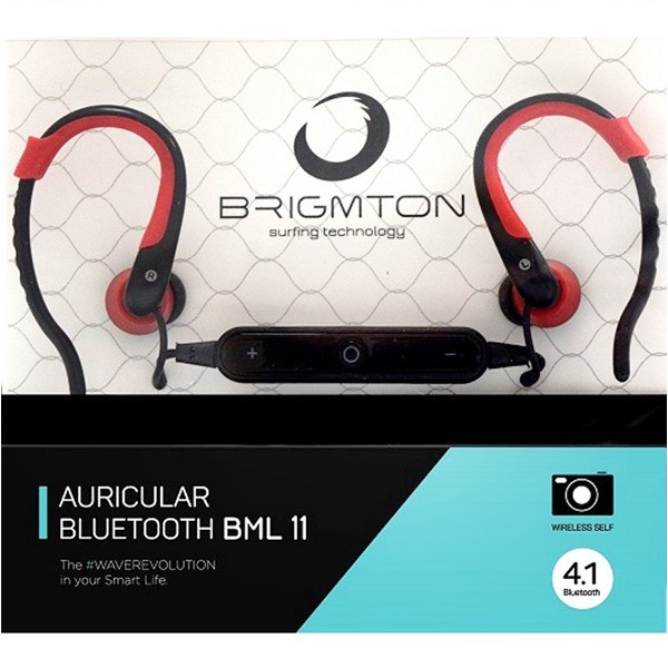 Bluetooth Kopfhörer mit Mikrofon BRIGMTON BML-11-R Rot