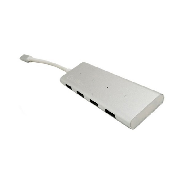 Hub USB CoolBox COO-HUC4U3 Weiß (4 anschlüsse)