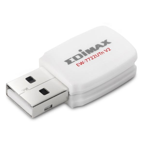 USB Adapter Edimax Pro EW-7722UTN V2 2.4 GHz WPS Weiß