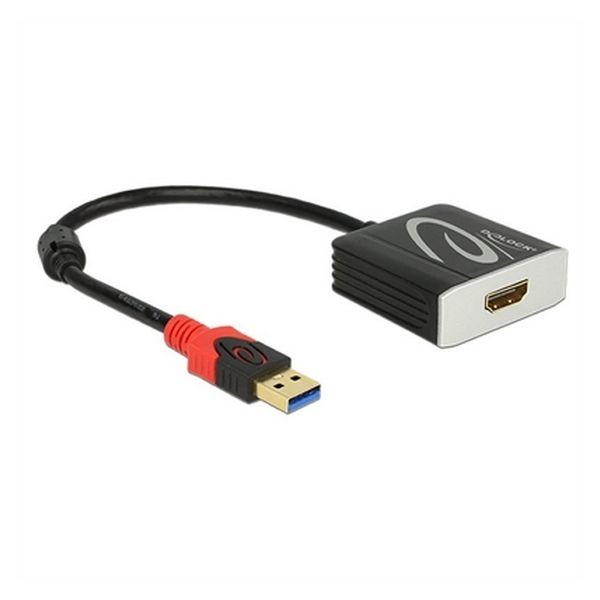 USB 3.0-zu-HDMI-Adapter DELOCK 62736 20 cm Schwarz