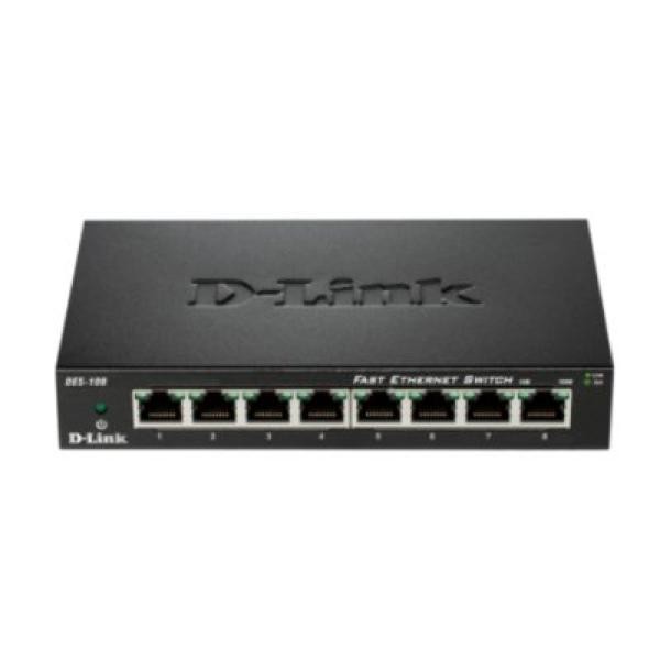 Switch D-Link DES-108 8 p 10 / 100 Mbps