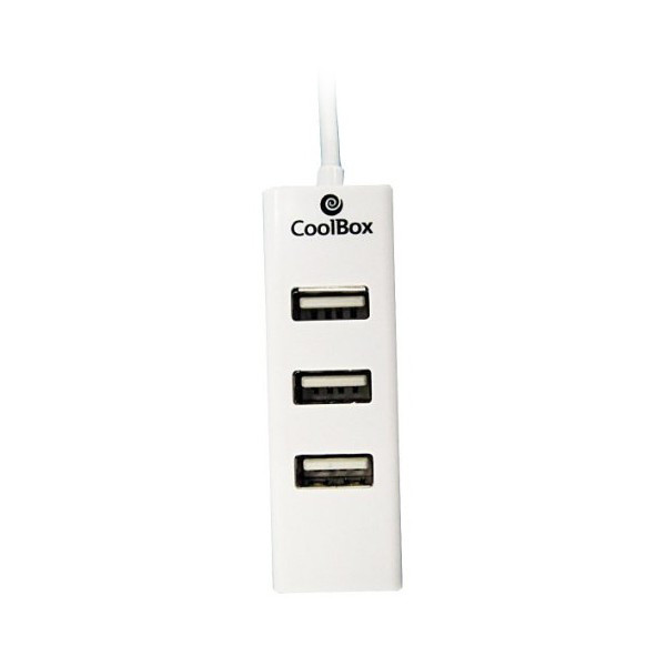 3-Port USB Hub CoolBox HUBCOO190 Weiß