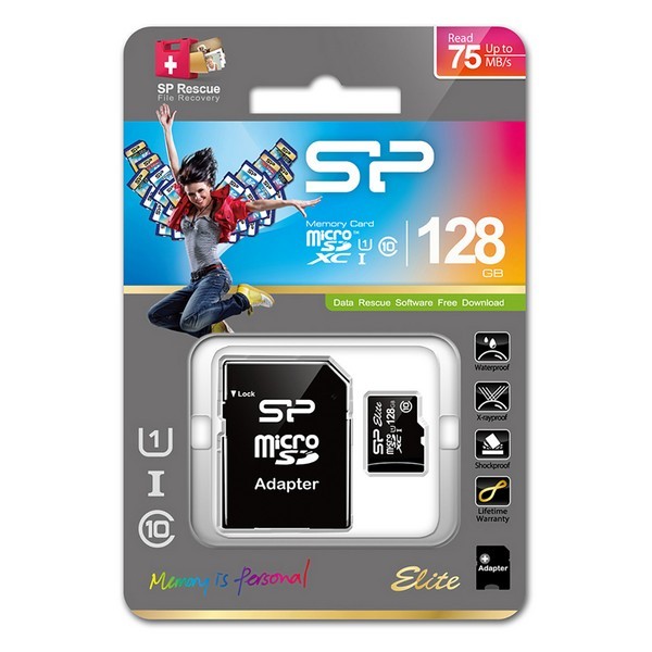 SDXC Speicherkarte Silicon Power UHS-I GB Class 10 128 GB