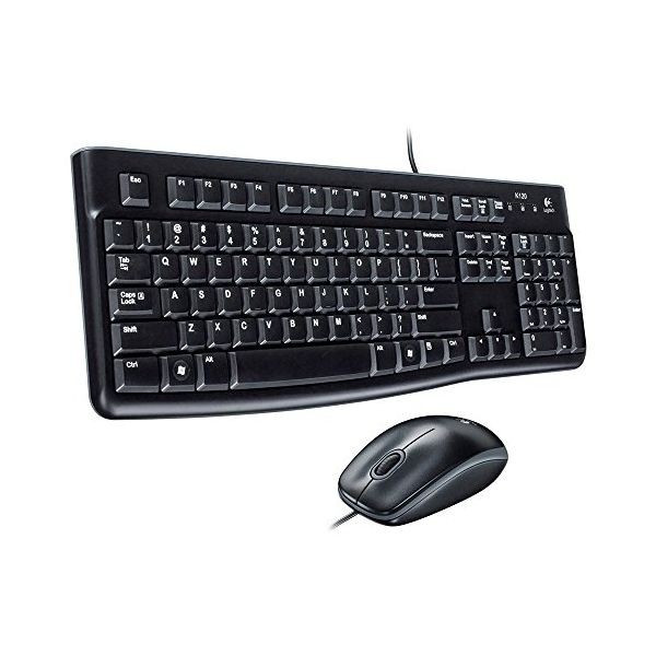 Tastatur und optische Maus Logitech 920-002550 1000 dpi USB Schwarz