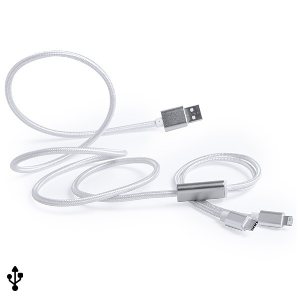 USB-Kabel auf Micro-USB und Lightning (120 cm) 145786