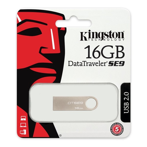 Pendrive Kingston FAELAP0171 DTSE9H 16 GB USB 2.0 Silberfarben Metall