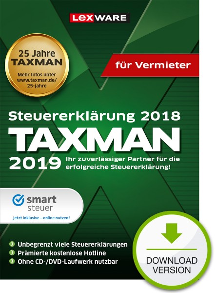 Taxman 2019 für Vermieter