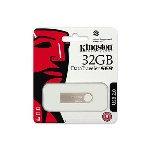 Pendrive Kingston DTSE9H 32 GB USB 2.0 Silberfarben Metall