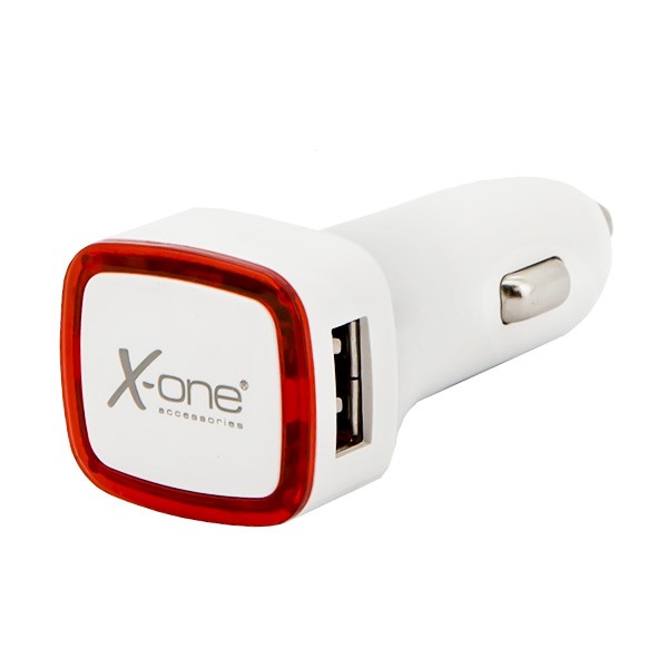 Ladegerät fürs Auto Ref. 138390 2 x USB-A Weiß Rot