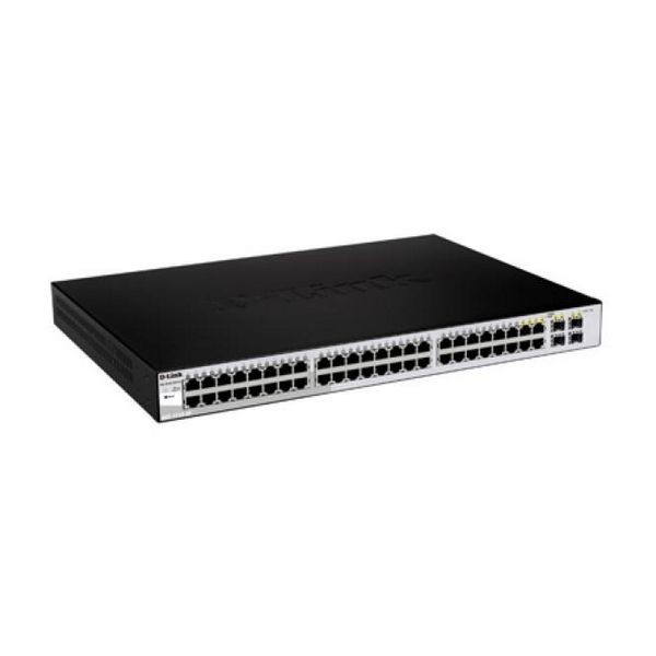 Switch D-Link DGS-1210-48 44 p 10 / 100 / 1000 Mbps 4 x SFP