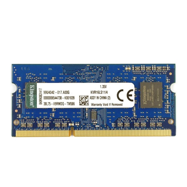 RAM Speicher Kingston KVR16LS11 4 GB 1600 MHz DDR3-PC3-12800