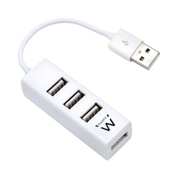 Hub USB Ewent EW1122 Weiß