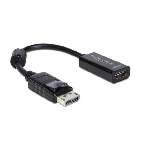 DisplayPort-zu-HDMI-Adapter DELOCK 61849 13 cm Schwarz