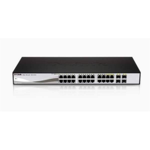 Switch D-Link DGS-1210-24 20 p 10 / 100 / 1000 Mbps 4 x SFP