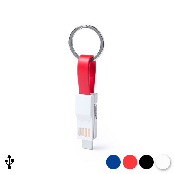 Schlüsselanhänger mit Micro-USB-Kabel zu Typ C und Beleuchtung 145969