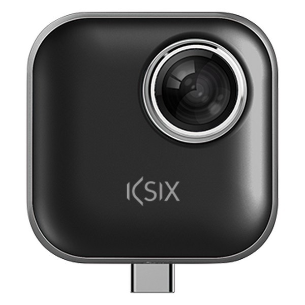 360º Kamera für Smartphone 3.3 MPX 1080p Schwarz