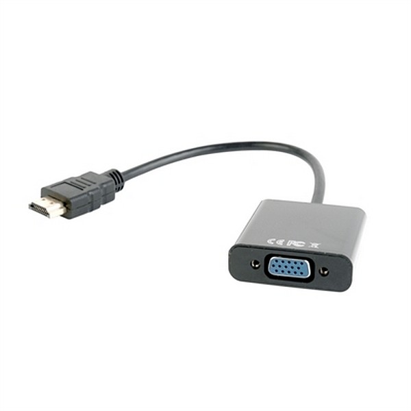 Adapter HDMI auf VGA GEMBIRD A-HDMI-VGA-03 1080 px 60 Hz Schwarz