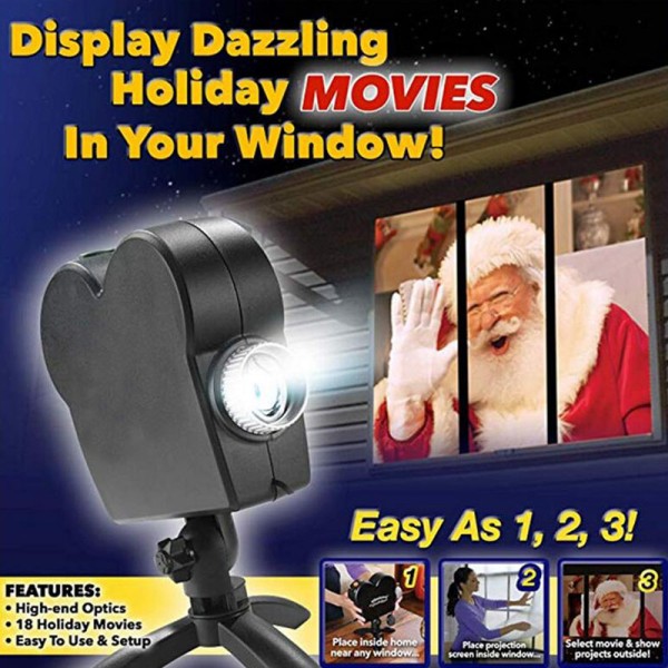Weihnachtlicher Fenster Projektor - Festliche Beleuchtung Für Ihr Zuhause