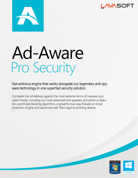 Ad-Aware Pro Security (2PC) 2 year
