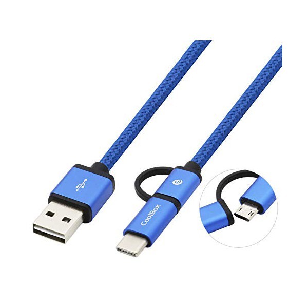 USB-Kabel auf Micro-USB und USB C CoolBox COO-CAB-U2MC